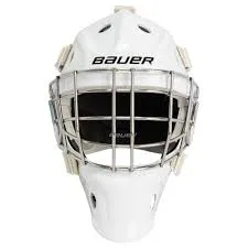 New Bauer 940 Size Sr S White Hockey Goalie Goalie Helmet