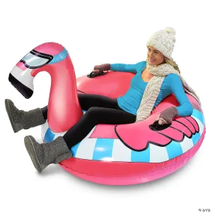 New, has been inflated to test for holes! Inflatable GoFloats™ Flying Flamingo Winter Snow Tube
