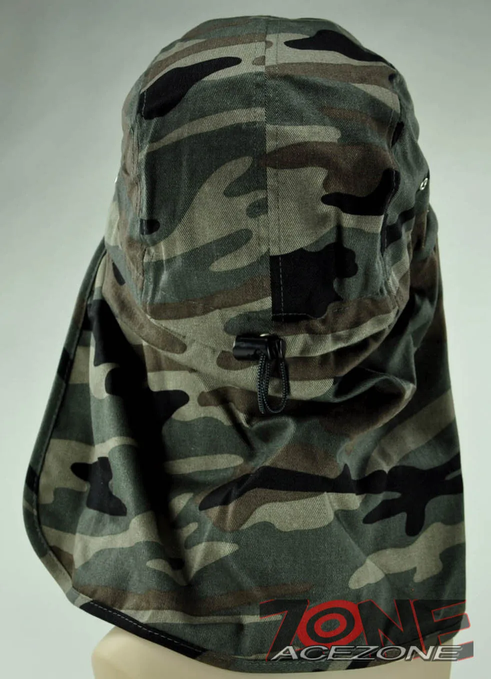 NEW UV SHIELD OUTDOOR SUN PROTECTION EARFLAP SPORT CAP HAT G2 CAMO