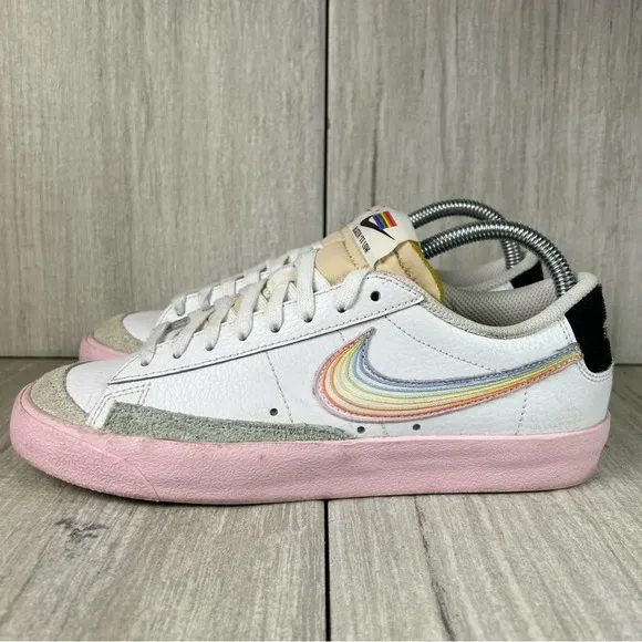 Nike Blazer Low 77 Vintage Be True LGBTQ Pride Sneakers Womens Size 8.5 Mens 6.5