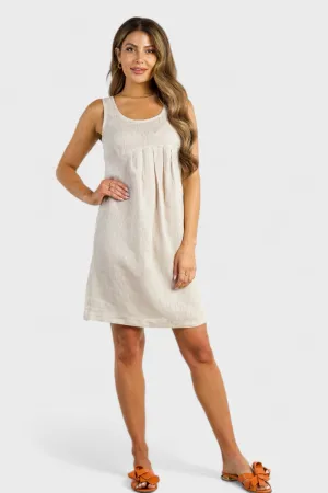 Noemi Linen Empire Waist Dress