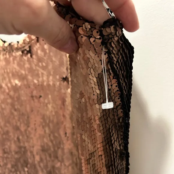 NWOT Free People Seeing Double Sequin Slip Dress - medium