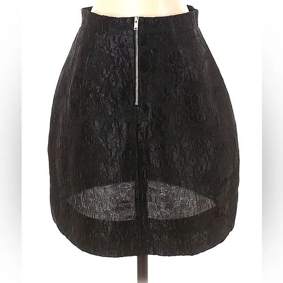 NWT &amp; Other Stories Jacquard Pelmet Mini Skirt in Black