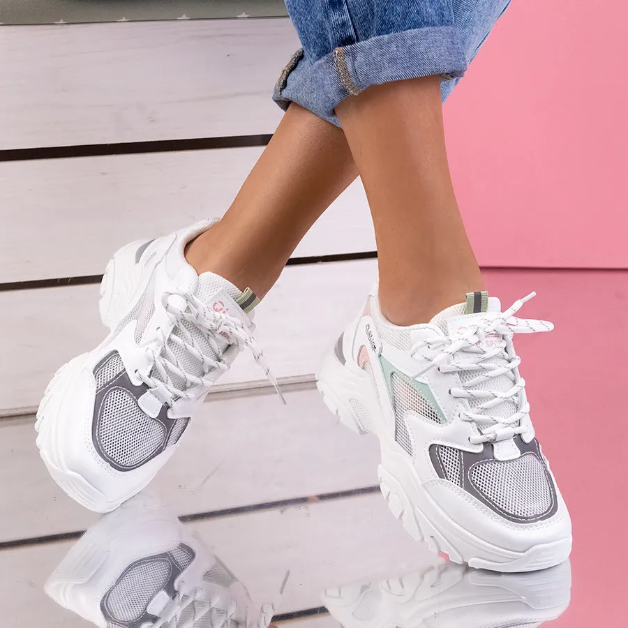 Pantofi sport Arila - White