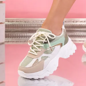 Pantofi sport Corina - Green