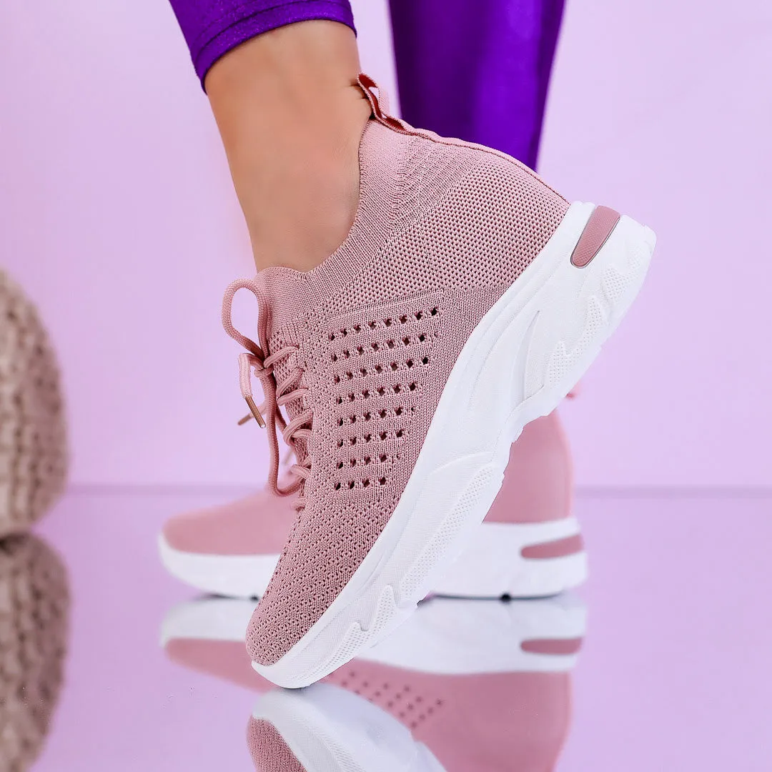 Pantofi sport cu platforma Kadena - Pink