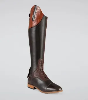 Passaggio Ladies Leather Field Tall Riding Boots Brown (Regular Calf)