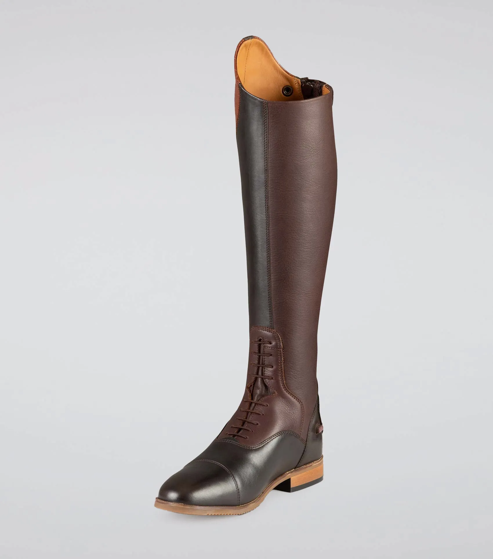 Passaggio Ladies Leather Field Tall Riding Boots Brown (Regular Calf)