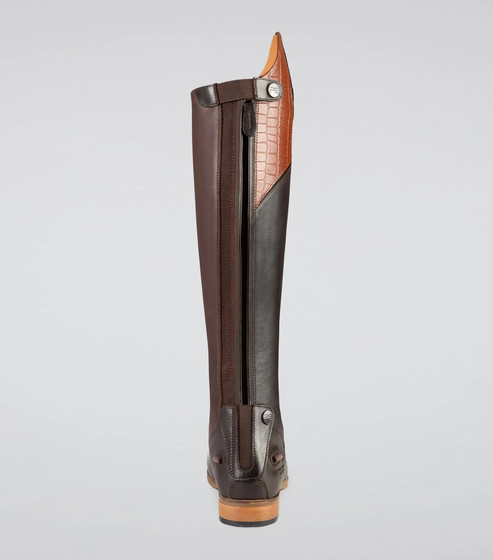 Passaggio Ladies Leather Field Tall Riding Boots Brown (Regular Calf)