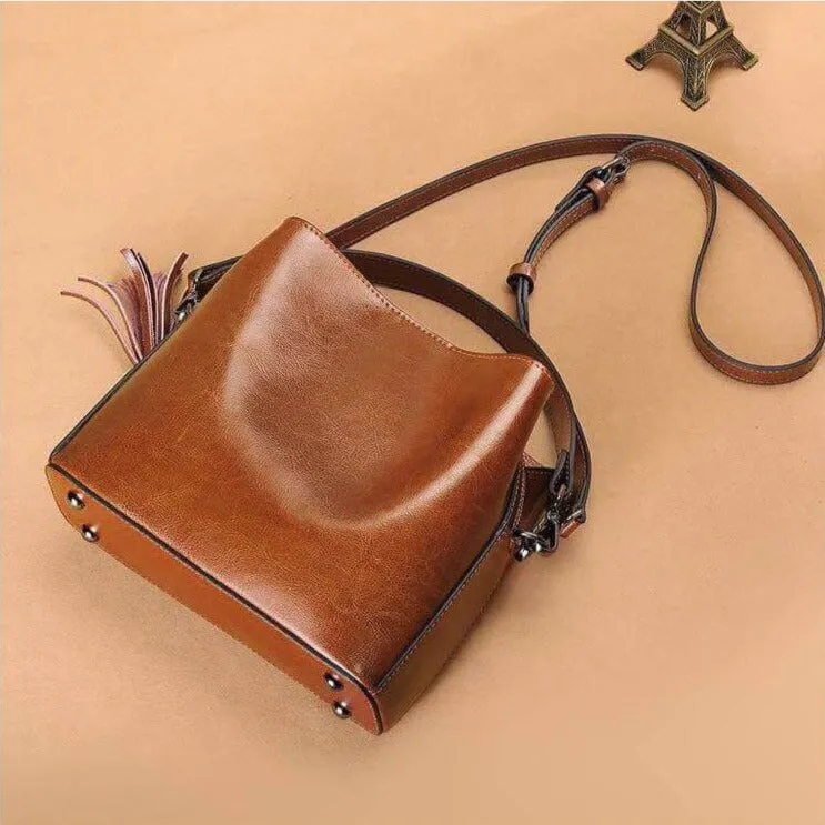 Petit Sac Bandoulière Cuir Marron - Enzo