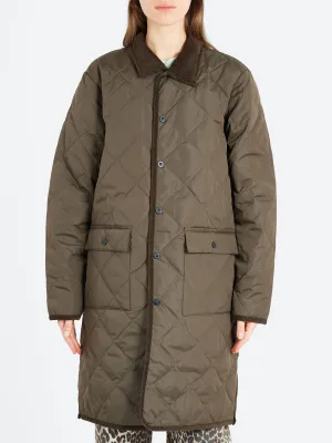 Piping Long Down Coat