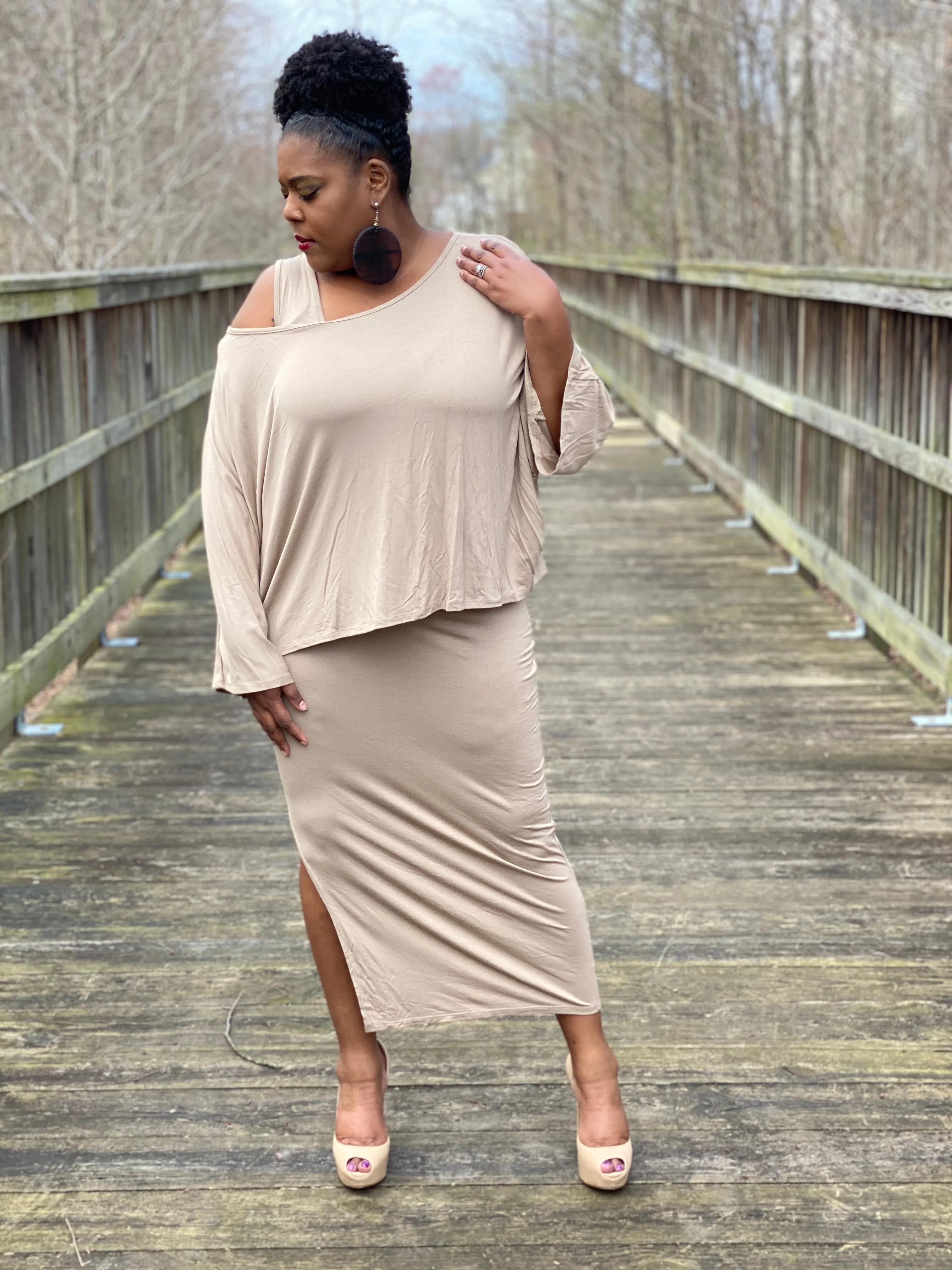 Play It Simple Midi Dress Set
