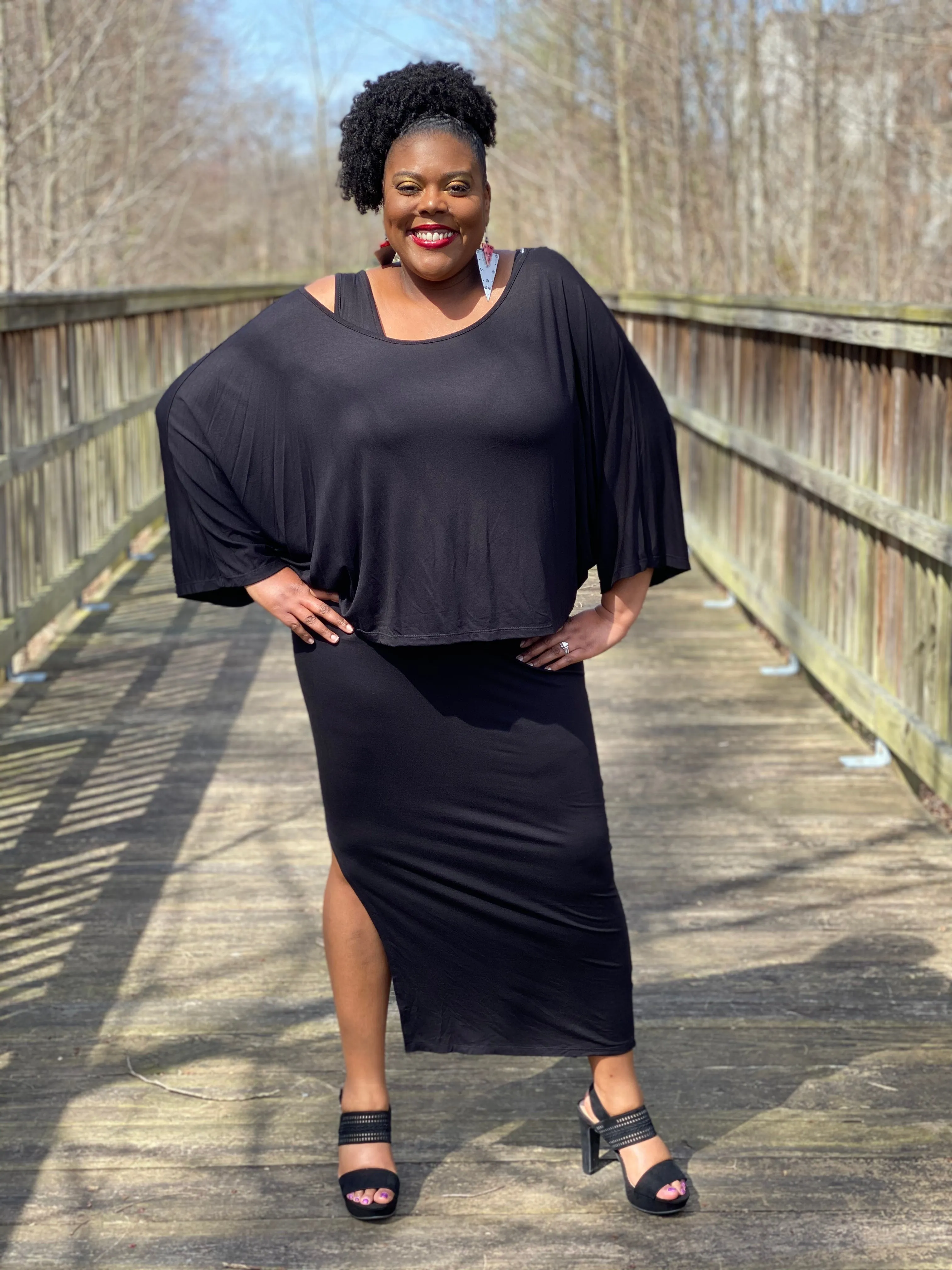 Play It Simple Midi Dress Set