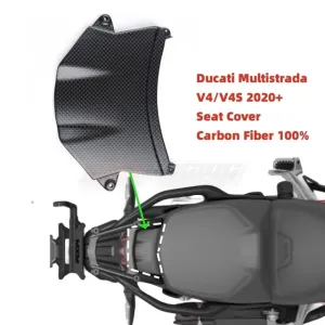Rear Seat Cover Trim Cowling For Ducati Multistrada V4/V4S V4S Sport 2020 2023 Full Carbon Fiber 100%