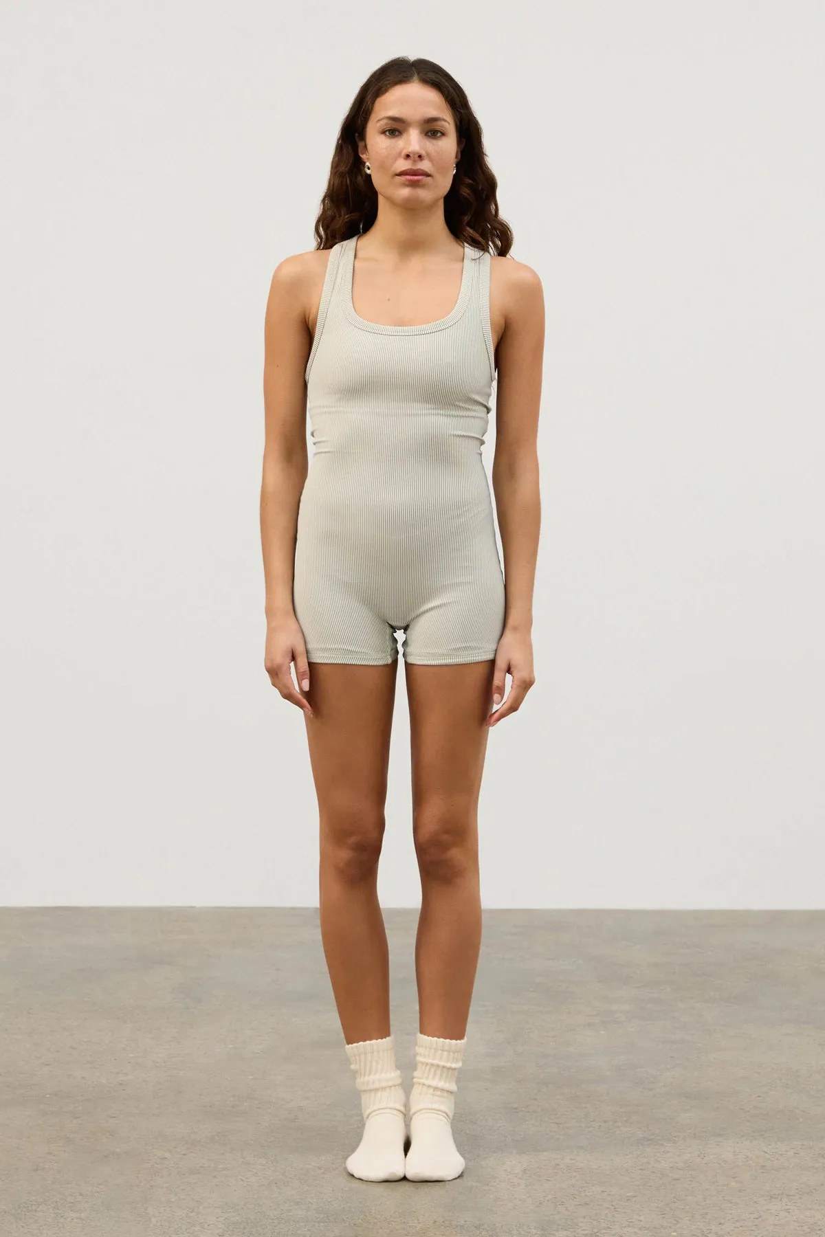 Rib Racer Back Bodysuit