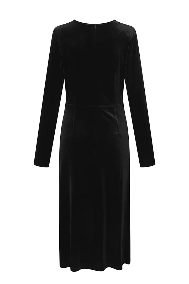 Saga velour dress - Black