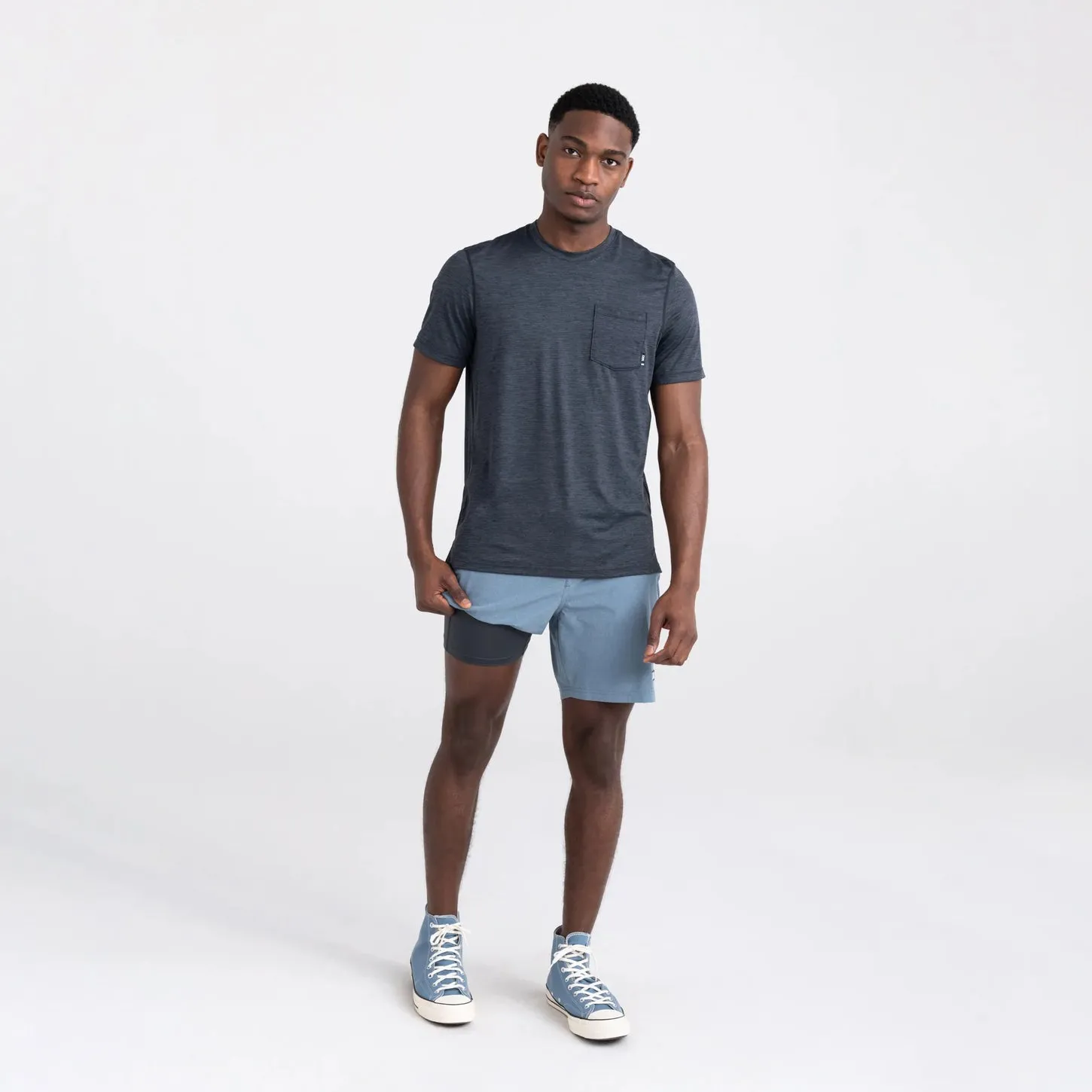 Saxx Mens Sport 2 Life Casual Sport 2N1 7" Shorts