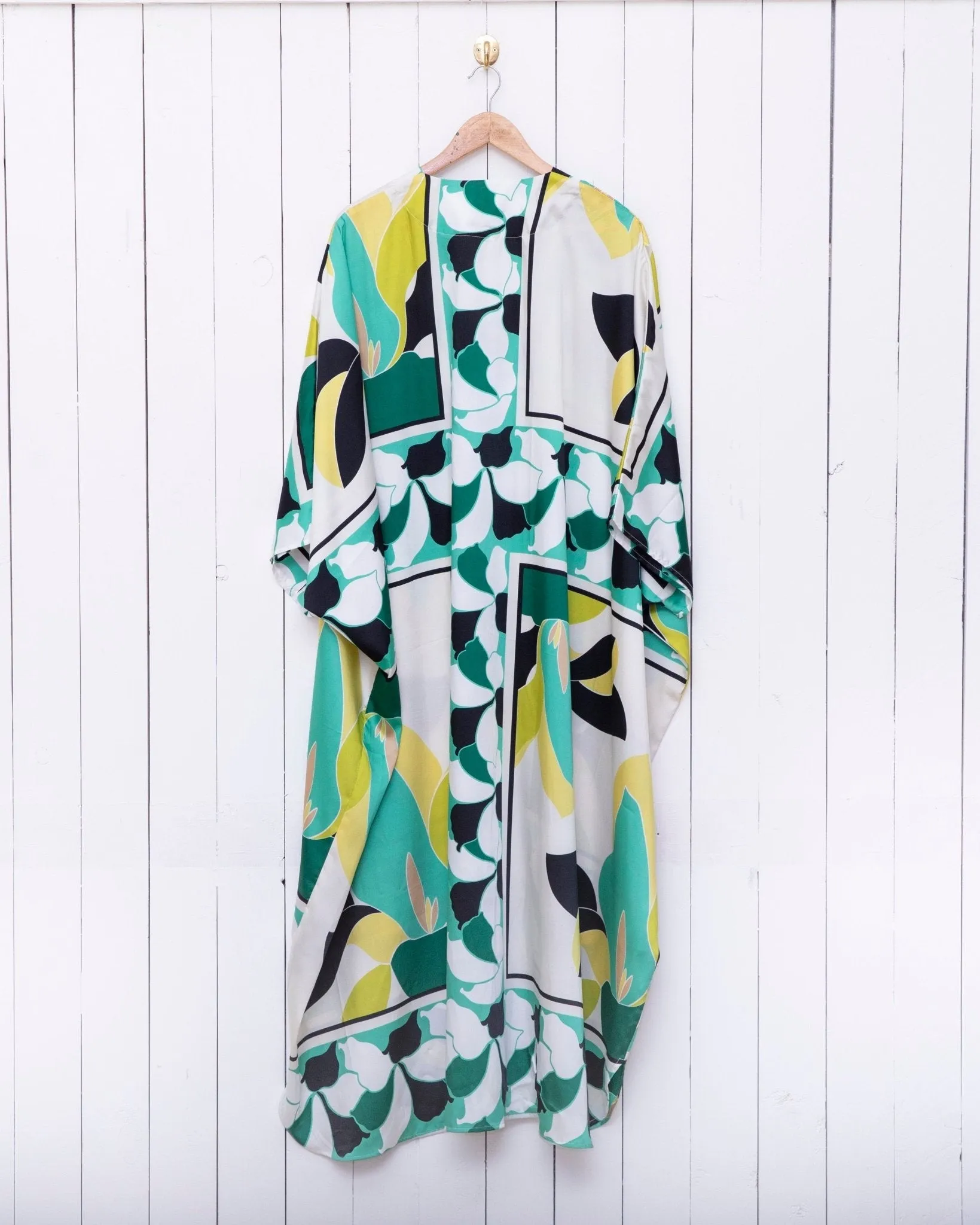 Silk V-Neck Kaftan