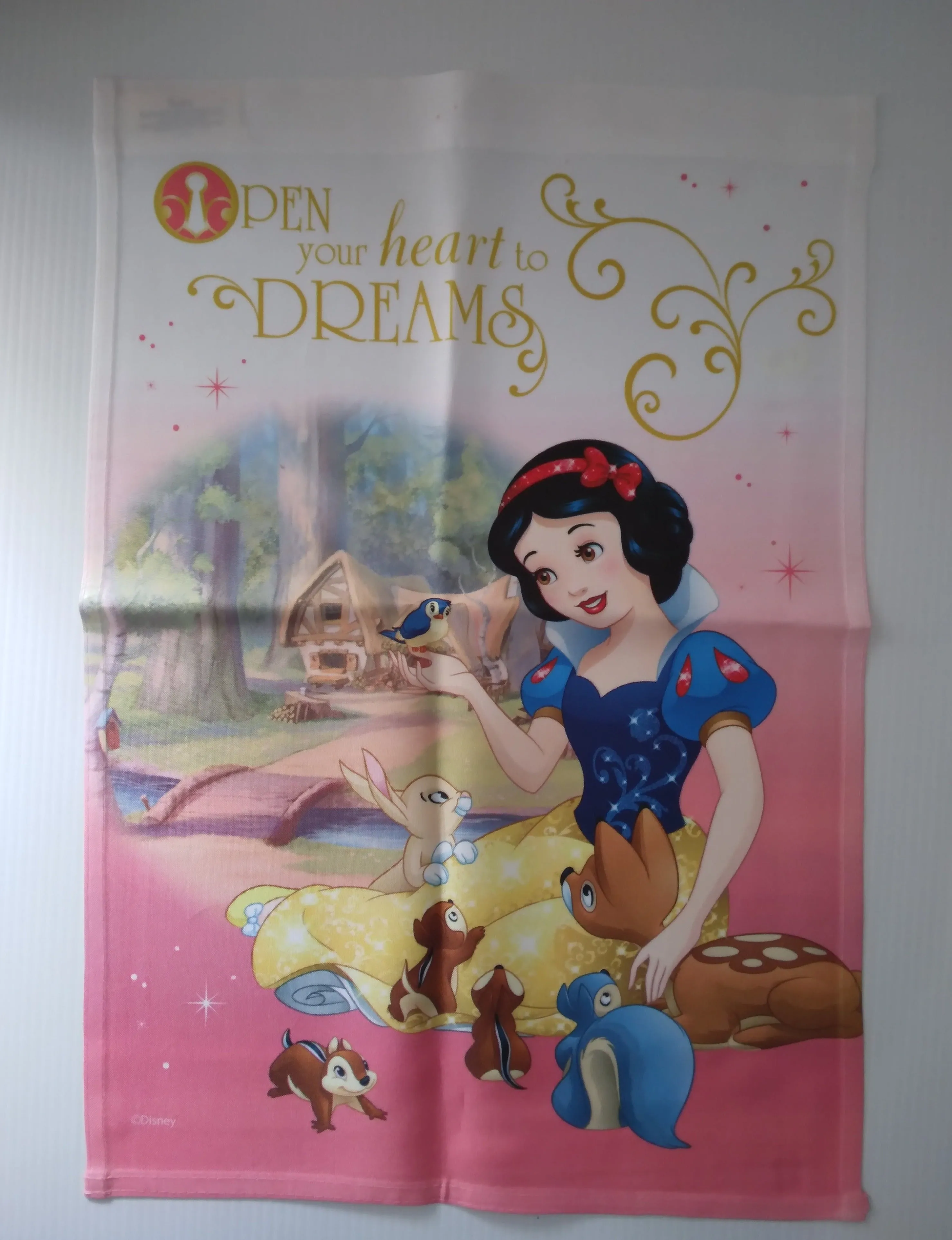 Snow  White Small Garden Flag Open Your Heart To Dreams