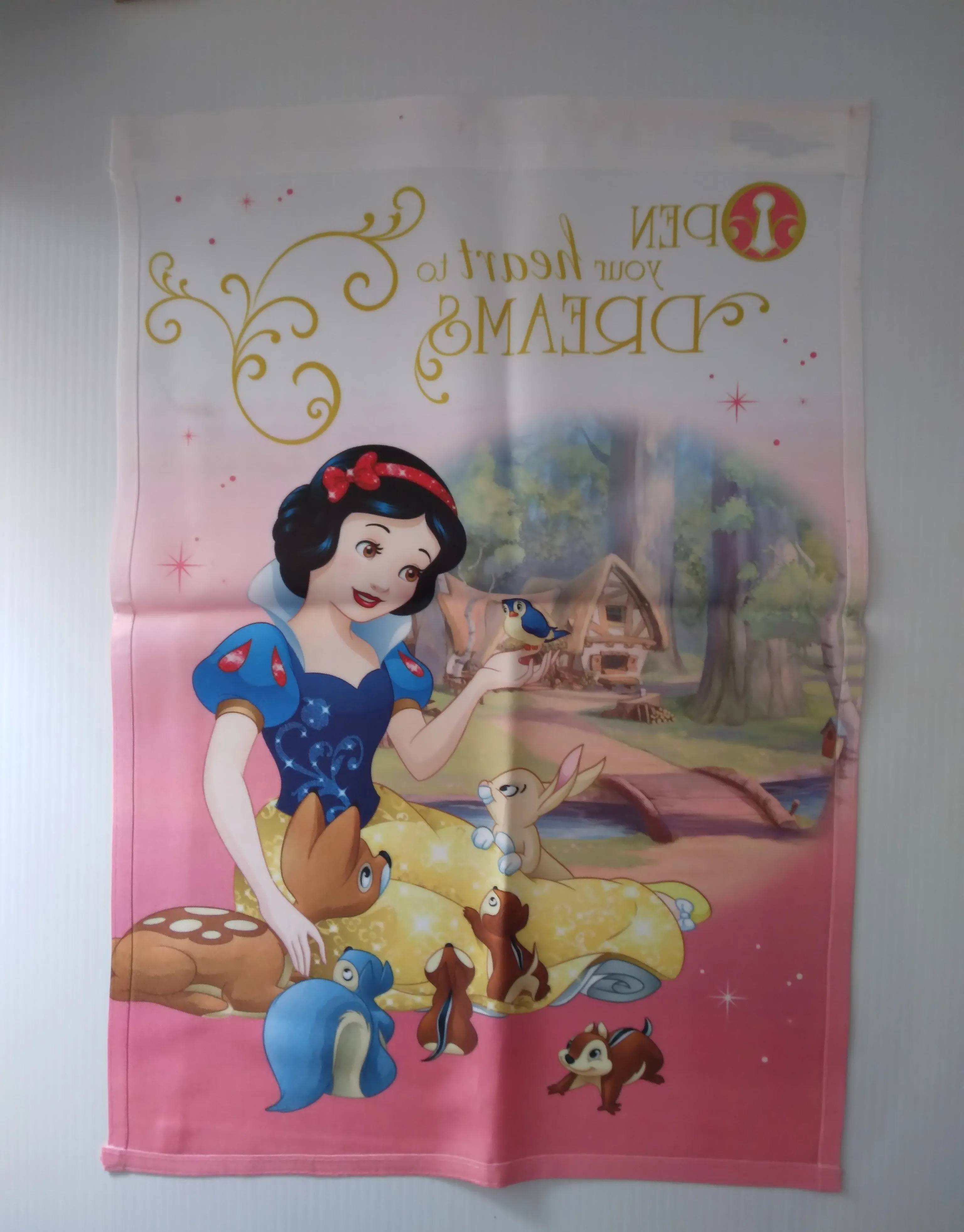 Snow  White Small Garden Flag Open Your Heart To Dreams