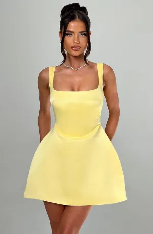 Sofie Mini Dress - Lemon