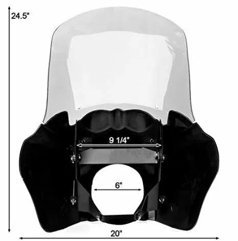 T-Sport Fairing  - Gloss Black - Clear