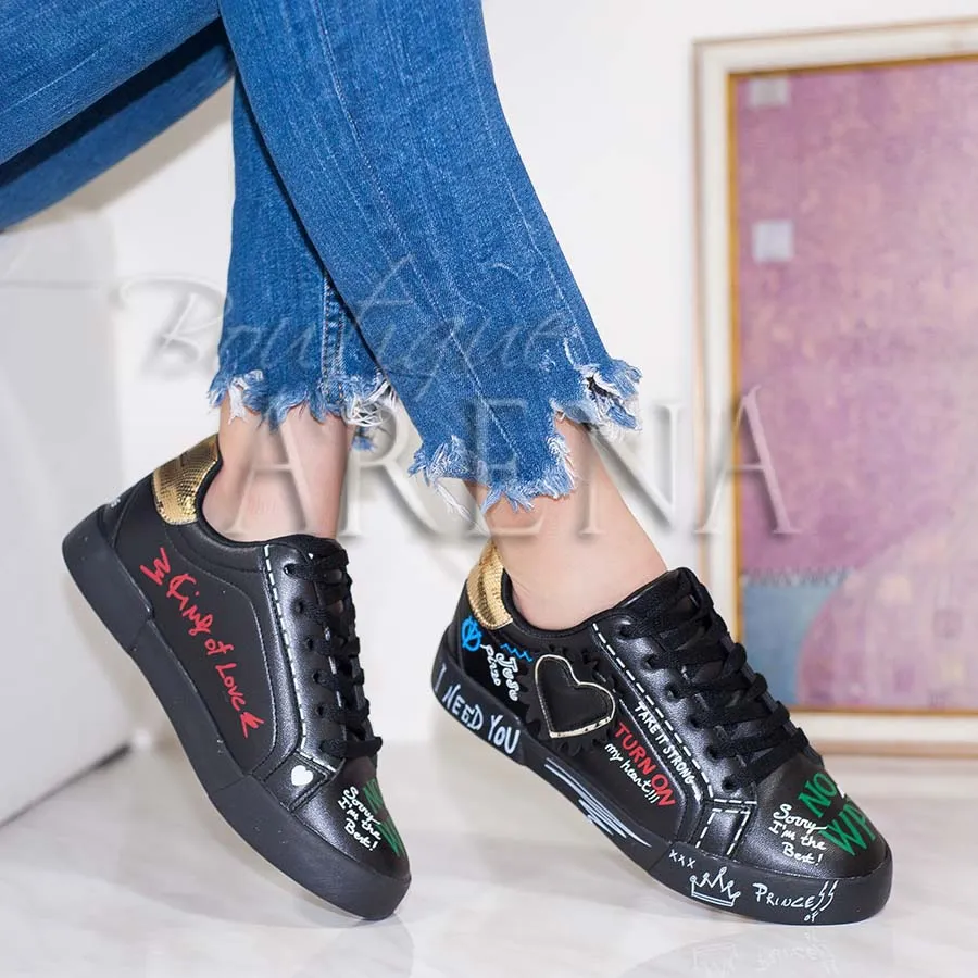 Tenisi dama No way  - Black
