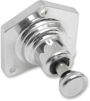 Terry Components 550023 Solenoid End Cover/Starter Button - Chrome
