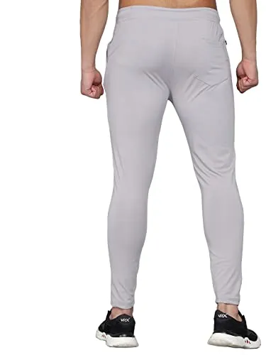 The Modern Soul Men's Slim Fit Track Pant (Medium, Light Grey)