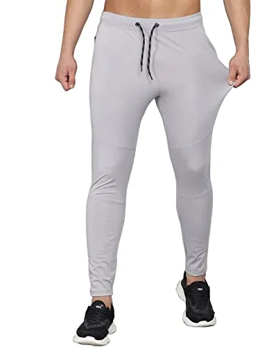 The Modern Soul Men's Slim Fit Track Pant (Medium, Light Grey)