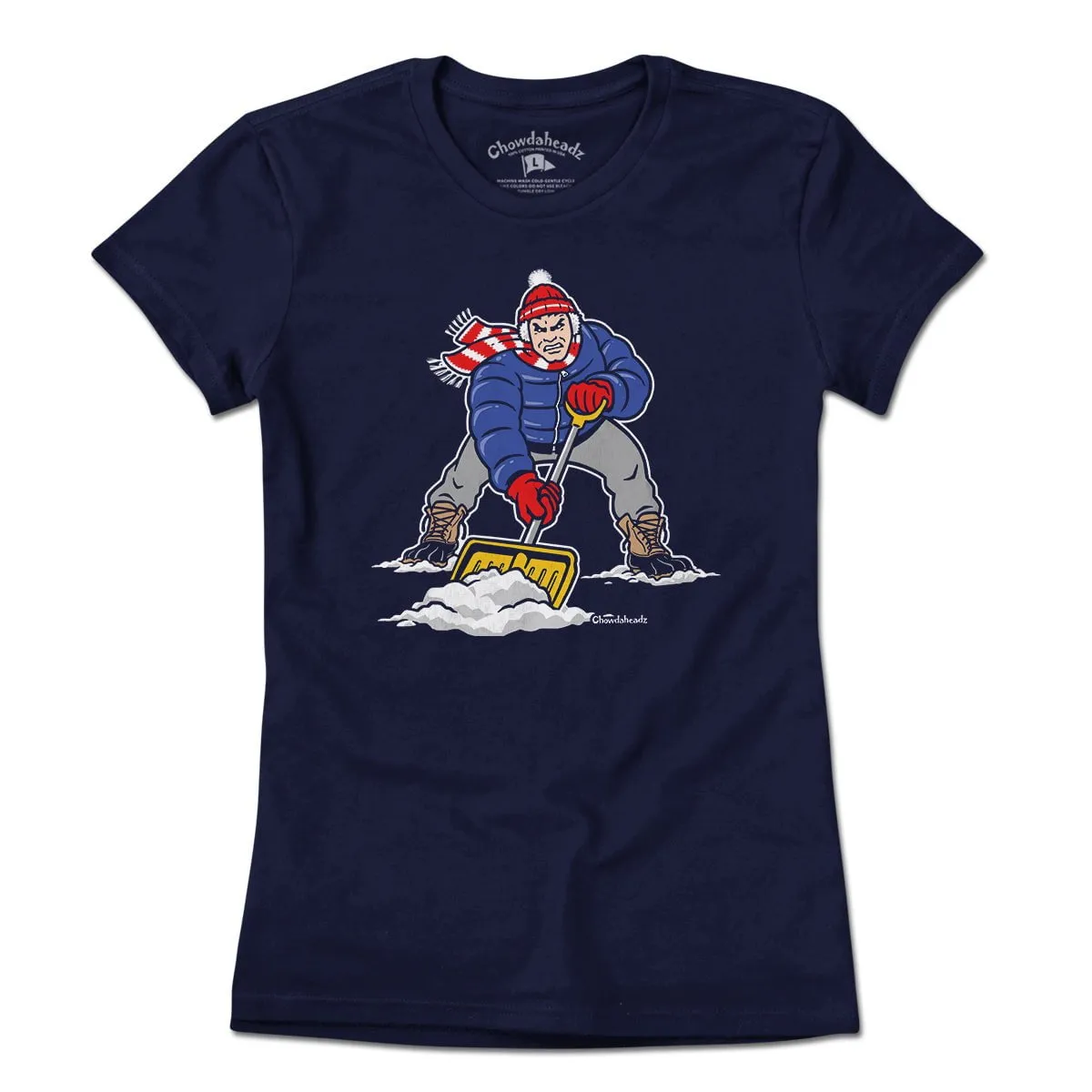 Three Point Stance Snow Shoveler T-Shirt