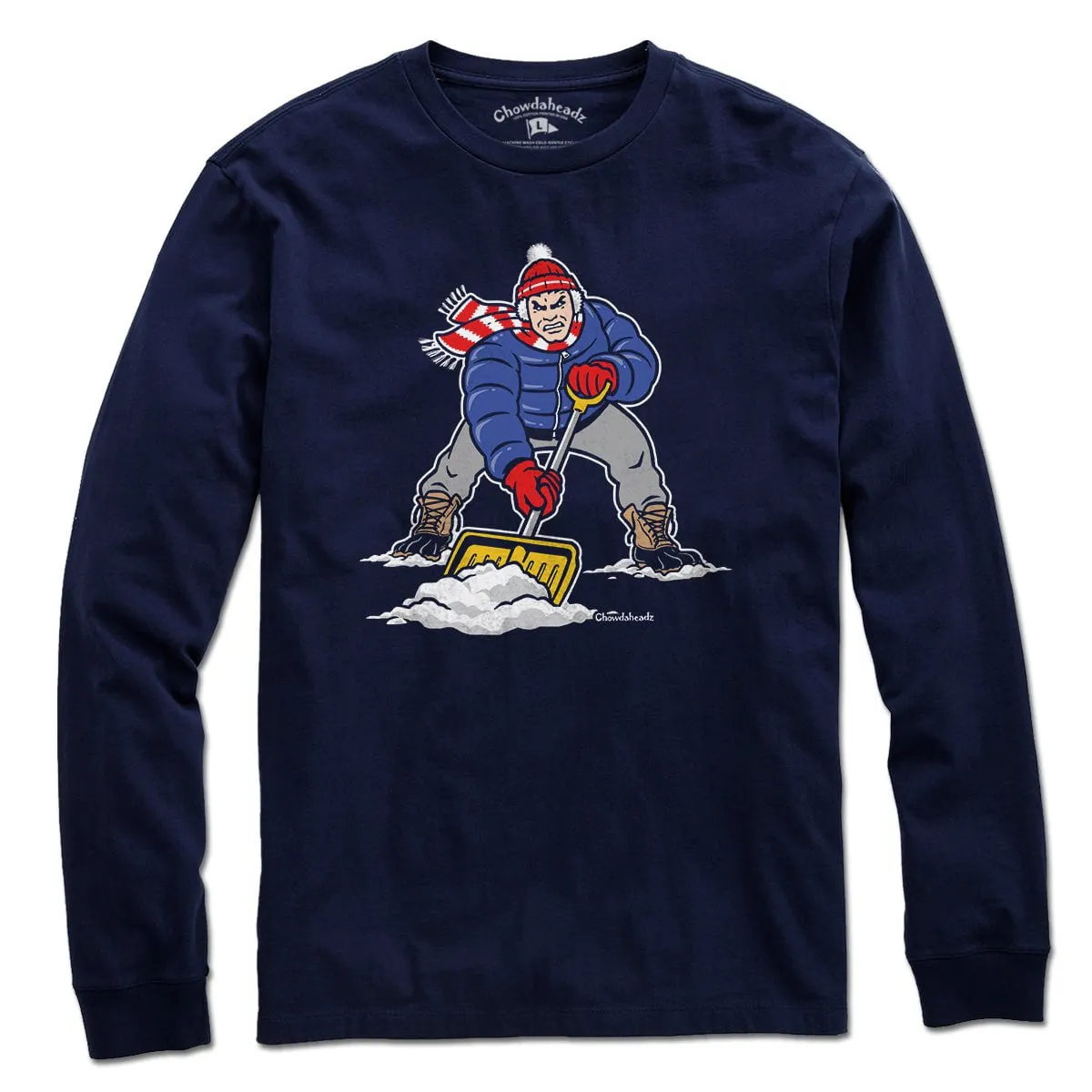 Three Point Stance Snow Shoveler T-Shirt