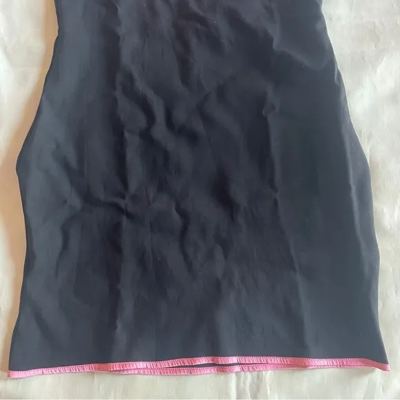 Tigermist- Black Strapless Mini Dress with Pink Bow Size Large NO GLOVES