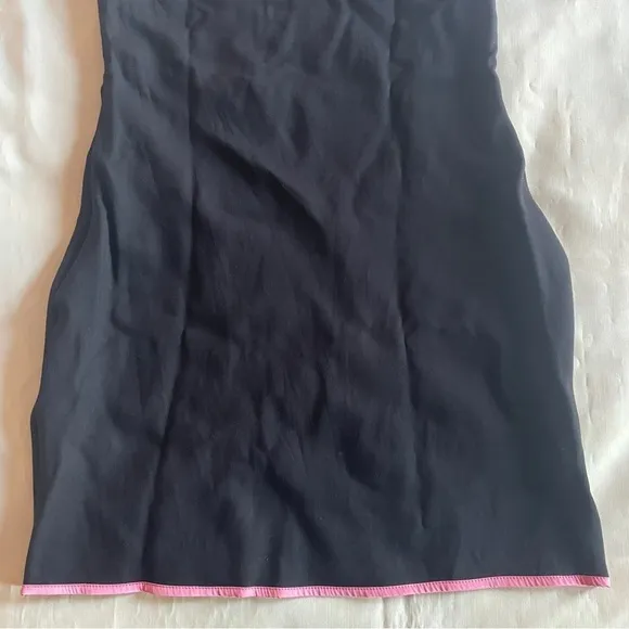 Tigermist- Black Strapless Mini Dress with Pink Bow Size Large NO GLOVES
