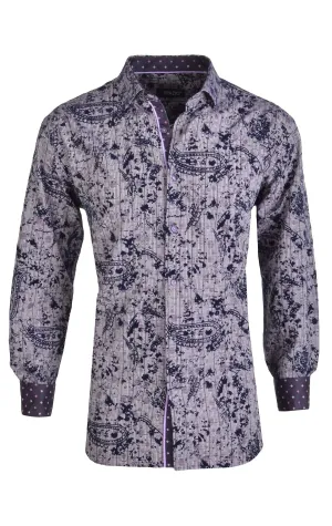TOMLIN LILAC LONG SLEEVE SPORT SHIRT