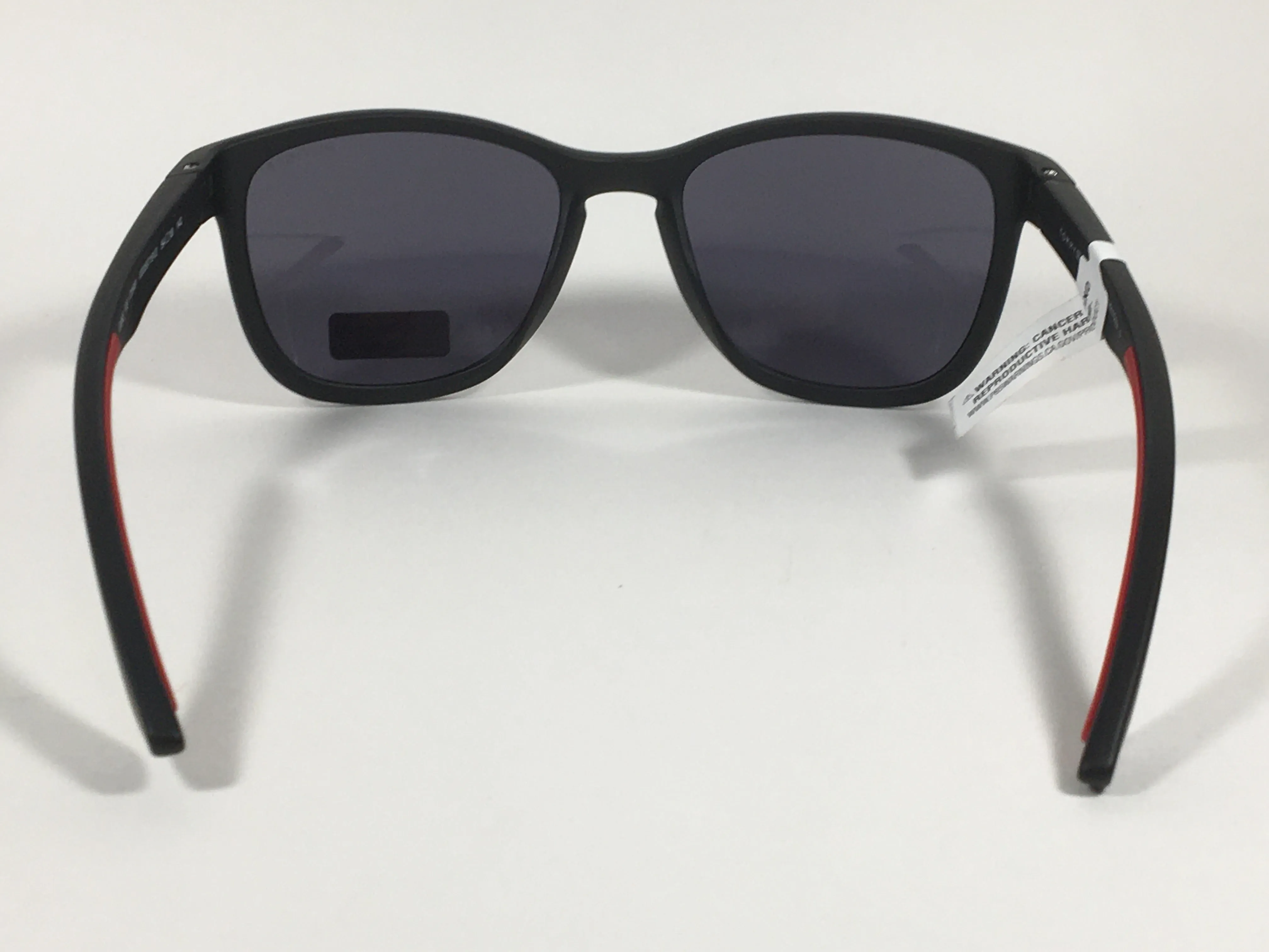 Tommy Hilfiger Duke Sport Sunglasses Matte Black Red Stripe Gray Lens Duke MP OM481
