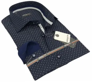 TRENTON NAVY LONG SLEEVE SPORT SHIRT