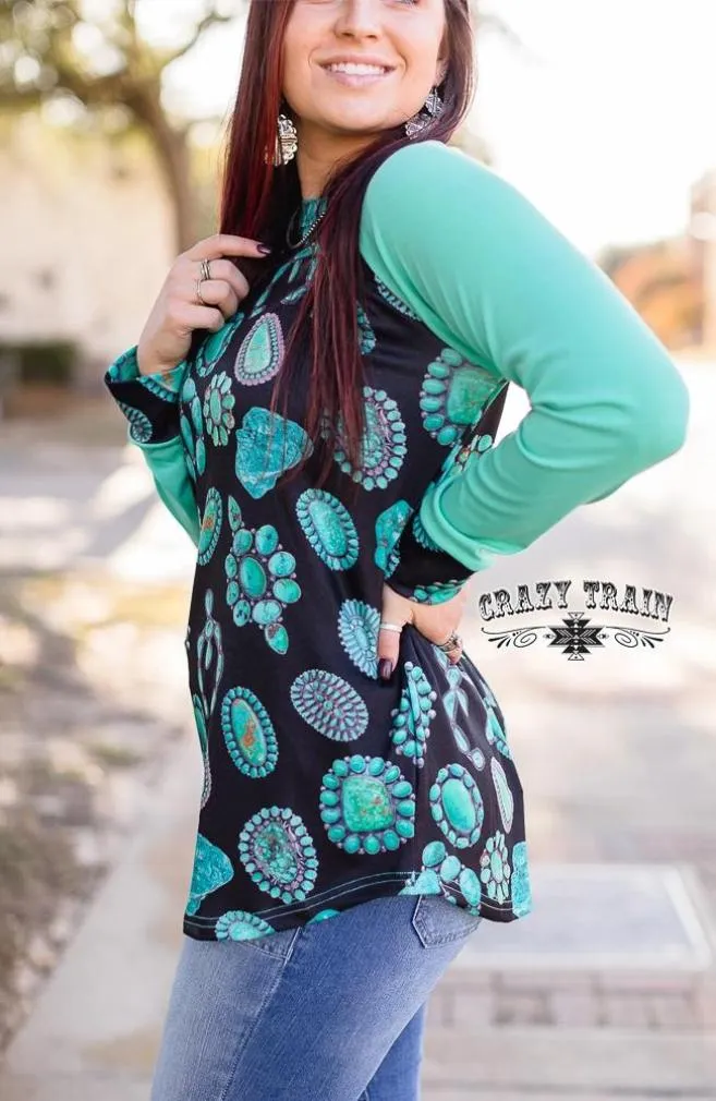 Turquoise Junkie Top from Crazy Train