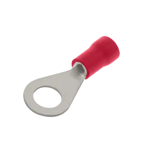 Unicrimp QRR6 Red Ring Terminal - 6mm Hole (100 Pack)