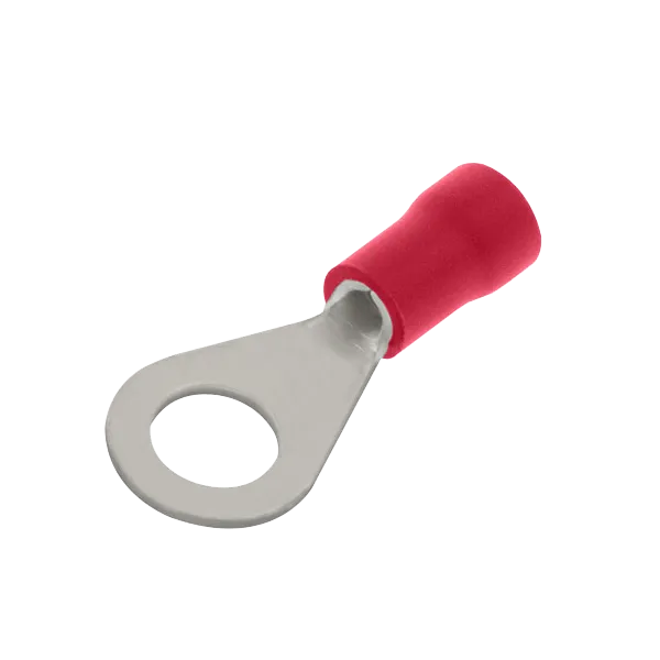 Unicrimp QRR6 Red Ring Terminal - 6mm Hole (100 Pack)