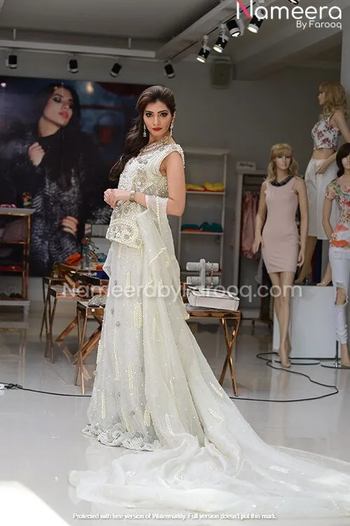 Unique Bridal White Pakistani Wedding Dresses #BN109