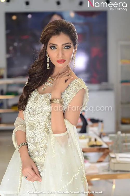 Unique Bridal White Pakistani Wedding Dresses #BN109