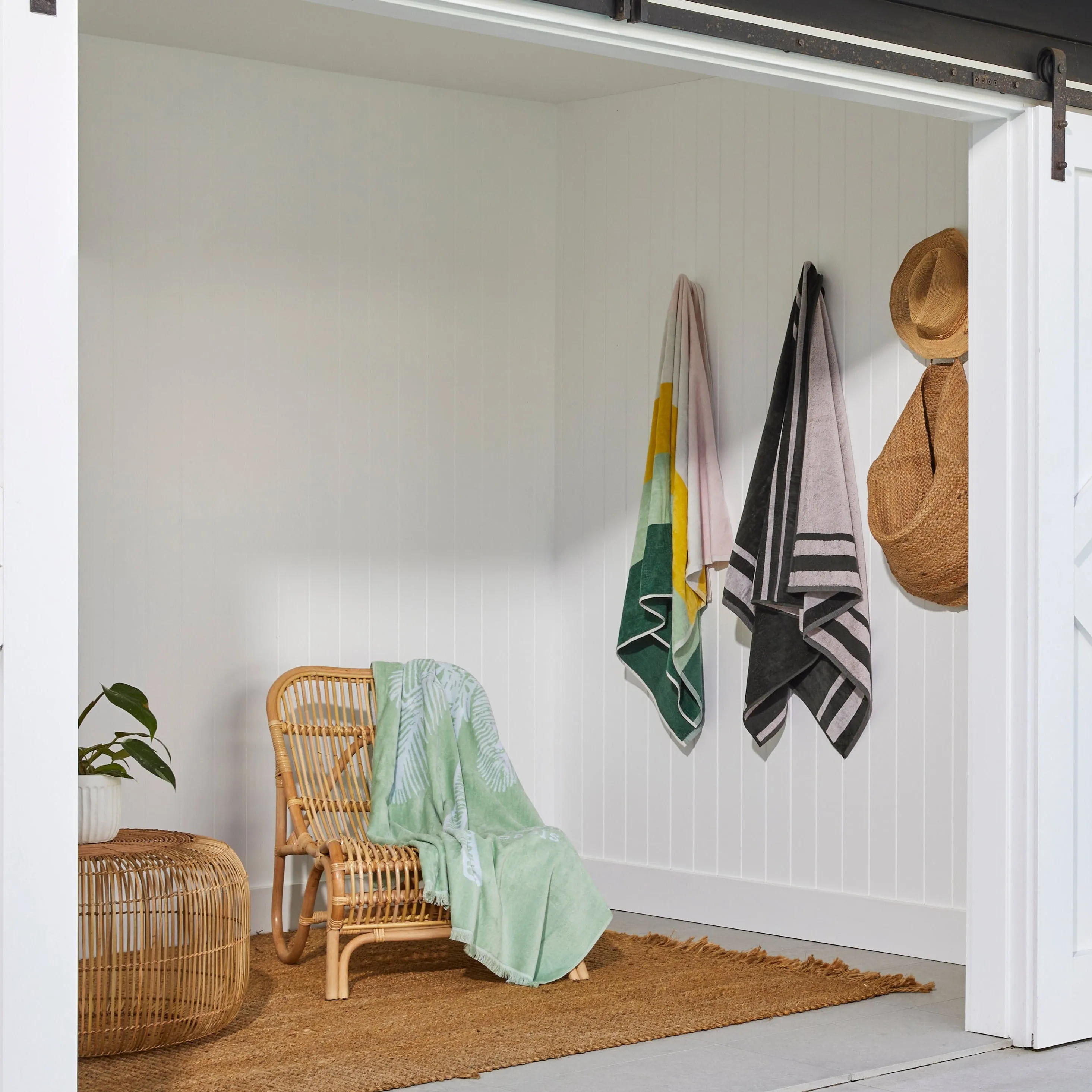 Urban Oasis Gaia Stripe Beach Towel