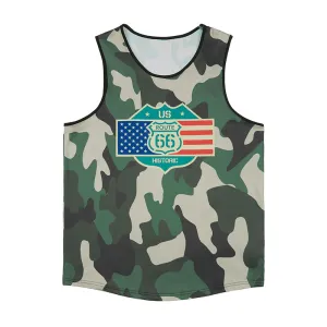 USA FLAG ROUTE 66 TANK TOP
