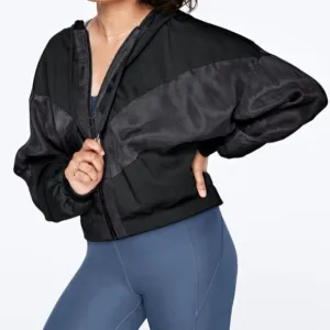 Victoria Secret PINK Jacket Hooded Black X-Small Sport Full zip
