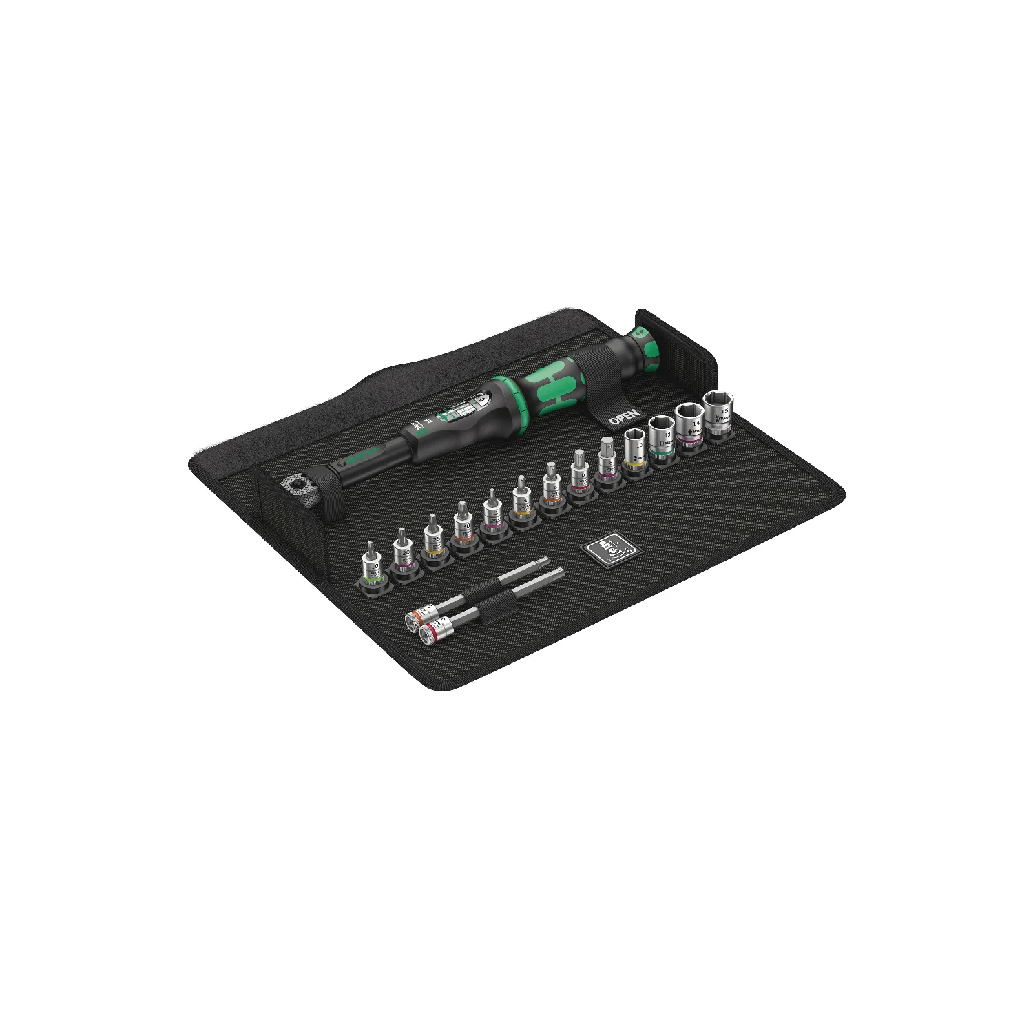Wera Bicycle Set Torque 1 Click-Torque Wrench - Textile Box   Sockets