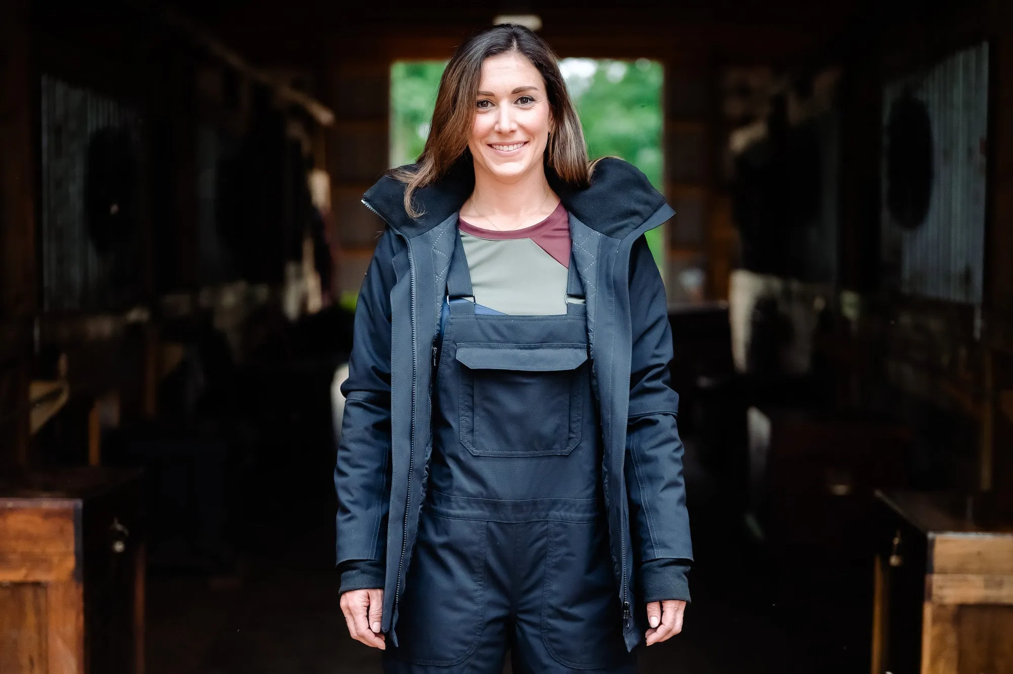 Winter Insulated Riding Jacket - Caviar