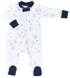 Winter Snow Zipper Romper