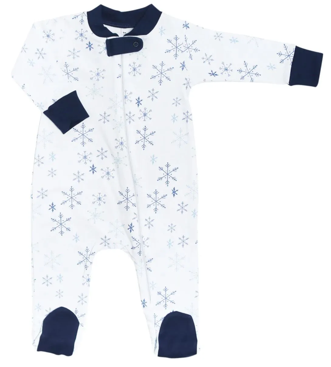 Winter Snow Zipper Romper