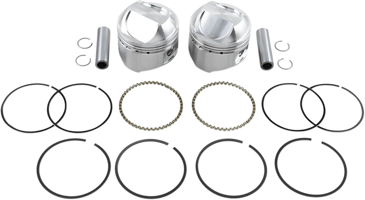 Wiseco K1626 K Piston Kit (80ci., Domed) - .030in. Oversize to 3.527in., 9.5:1 Compression